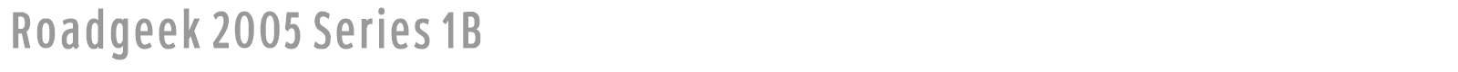 Roadgeek 2005 Series 1B font preview
